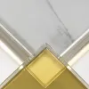 DIY handmade decorative materials with transparent rhombic glass sheets and yellow triangular acrylic blocks Application Scenario